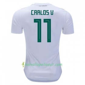 Jalkapallo Pelipaidat Meksiko Carlos V 11 World Cup 2018 Vieraspaita